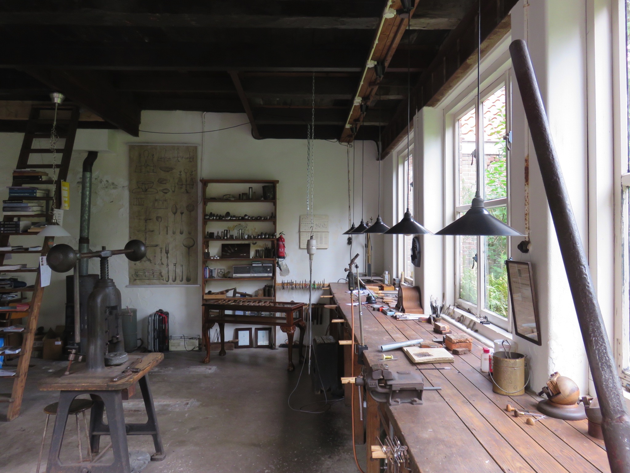 werkplaats zilversmid